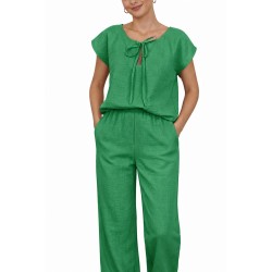 Compleu dama, pantalon + bluza, verde