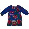Set mama/fiica rochii albastre cu imprimeu floral