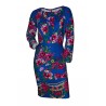 Set mama/fiica rochii albastre cu imprimeu floral