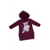 Set mama/fiica rochii fucsia cu imprimeu Super Mom