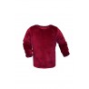 Set mama/fiu, rochie si bluza grena din catifea soft