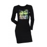 Set cuplu, negru cu imprimeu Grinch