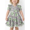 Rochie fete, gri cu imprimeu Minnie